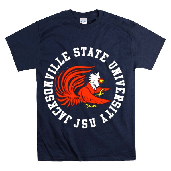 Jacksonville State University JSU Gamecocks Rooster Logo Alabama T Shirt 1 Navy