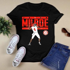 Jalen Milroe Alabama Crimson Tide Ncaa Football Player Number 4 T Shirt