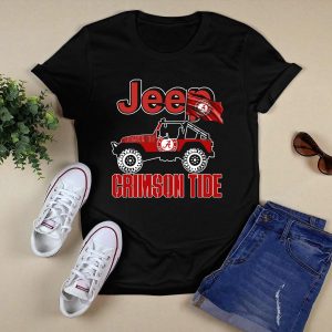 Jeep Alabama Crimson Tide Team Spirit Enthusiast T Shirt