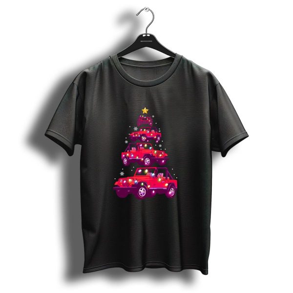 Jeep Christmas Tree Lights Holiday 4X4 Wrangler T Shirt 1 t shirt 1