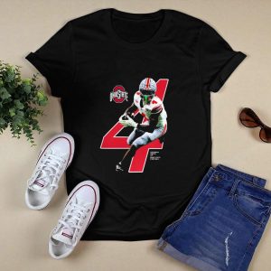 Jeremiah Smith Ohio State Buckeyes Nil Licensed Breakthrough 4 Number T Shirt