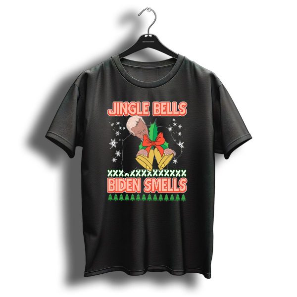 Jingle Bells Biden Smells Ugly Christmas Funny Republican Conservative Gift T Shirt 1 t shirt 1