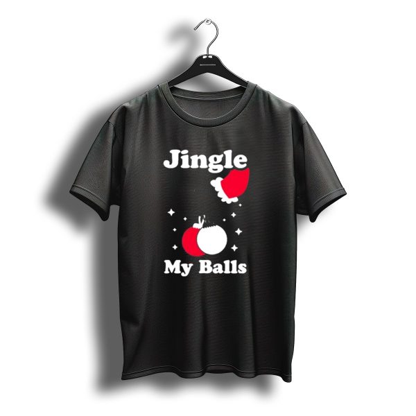 Jingle My Balls Christmas Santa Hat T Shirt t shirt 1