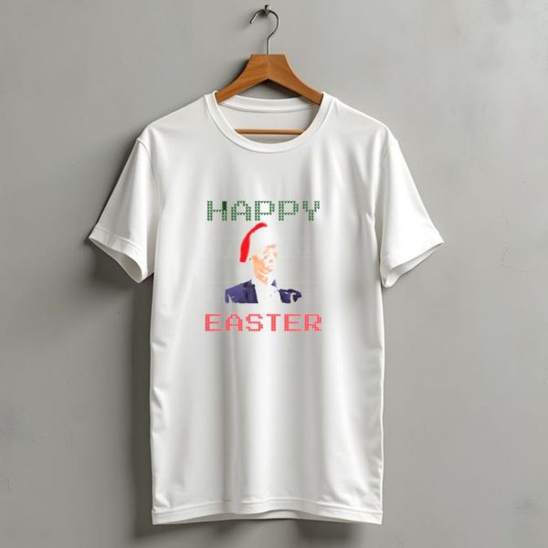 Joe Biden Happy Easter Ugly Christmas Sweater Santa Hat T Shirt 1 t shirt 1