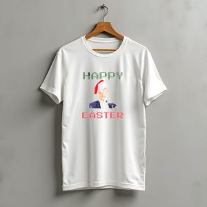 Joe Biden Happy Easter Ugly Christmas Sweater Santa Hat T-Shirt