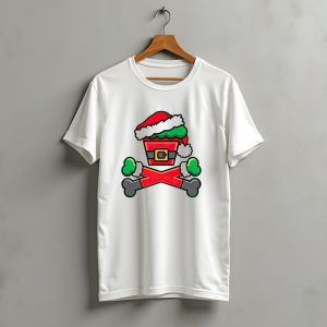 Johnny Cupcakes Jc Vault Grouchy Crossbones Christmas Santa Hat T-Shirt