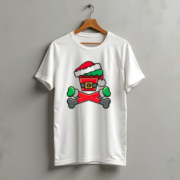Johnny Cupcakes Jc Vault Grouchy Crossbones Christmas Santa Hat T Shirt t shirt 1