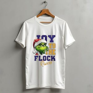 Joy To The Flock Ravens Merry Christmas The Grinch T-Shirt