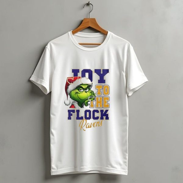 Joy To The Flock Ravens Merry Christmas The Grinch T Shirt 1 t shirt 1