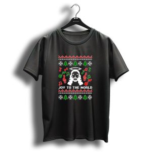 Joy To The World Ugly Christmas Vintage Choir Musician T-Shirt
