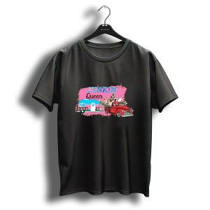 Junkin Queen Vintage Truck And Camper Christmas Holiday T-Shirt
