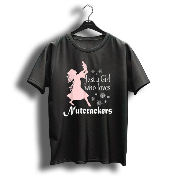Just A Girl Who Loves Nutcrackers Christmas Ballet Snowflakes T Shirt 1 t shirt 1
