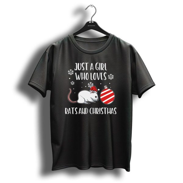 Just A Girl Who Loves Rats And Christmas T Shirt 1 t shirt 1
