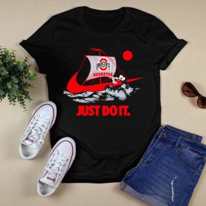 Just Do It Ohio State Buckeyes Mickey Mouse Retro Ship T Shirt
