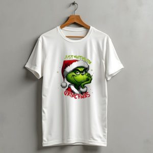 Just Waiting For Grinchmas Merry Christmas T-Shirt