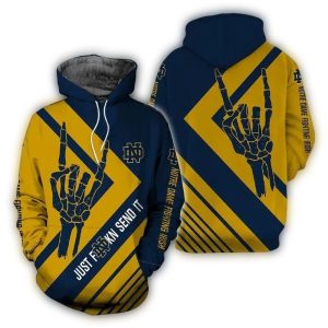 Just Send It Notre Dame Fighting Irish All Over Print Hoodie