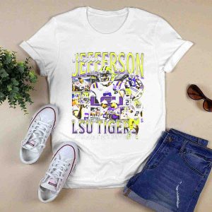 Justin Jefferson Lsu Tigers Football Star Louisiana State University T-Shirt