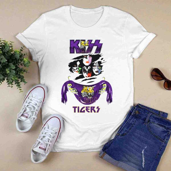KISS LSU Tigers Ncaa Collaboration T Shirt 0