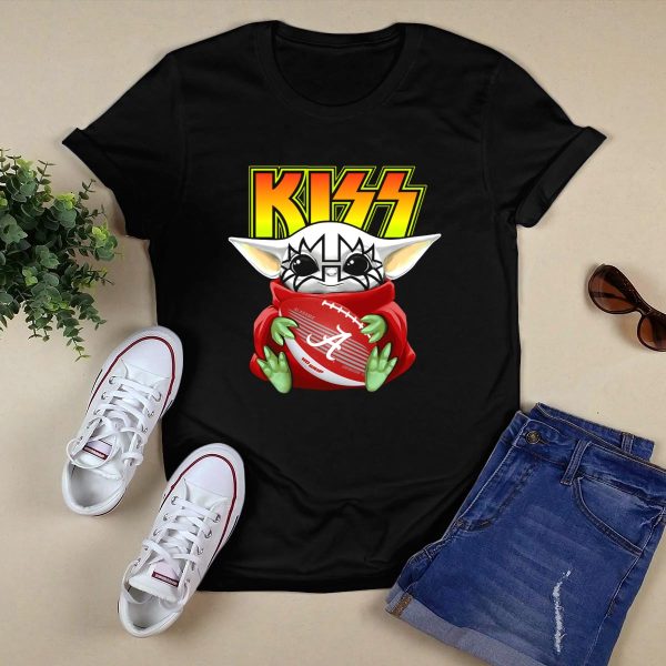 KISS Tommy Thayer Alabama Crimson Tide Yoda Football T Shirt Style 1 Black 1