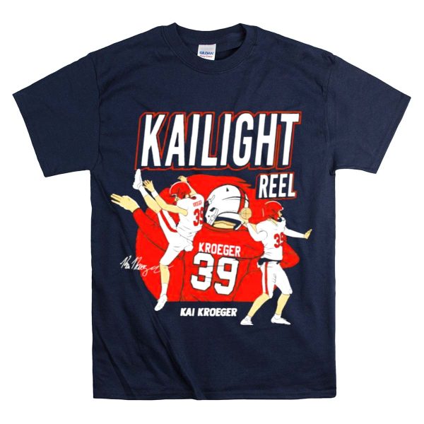 Kailight Reel Kai Kroeger 39 South Carolina Gamecocks Football T Shirt 1 Navy