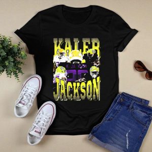 Kaleb Jackson Lsu Tigers Football Vintage Retro Athlete Collage T-Shirt