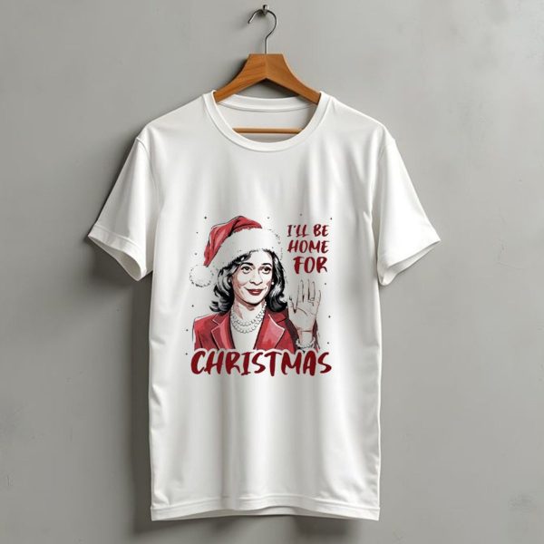 Kamala Harris ILl Be Home For Christmas Santa Hat T Shirt 1 t shirt 1