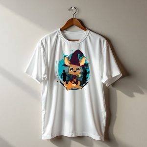Kangaroo Witch Halloween Animals Spooky Night T-Shirt