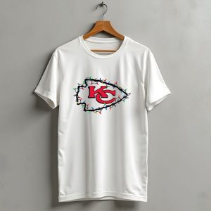 Kansas City Chiefs Kc Logo Christmas Lights T Shirt