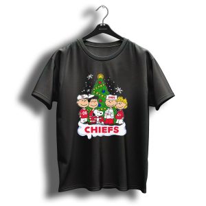 Kansas City Chiefs Snoopy Peanuts Christmas Chiefs Holiday T Shirt