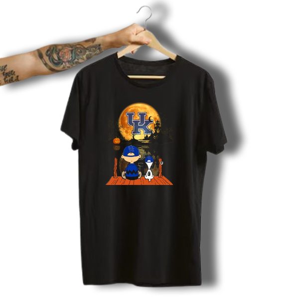 Kentucky Wildcats Halloween Full Moon Reflection Peanuts Characters 495 L1Ttt T Shirt t shirt 1