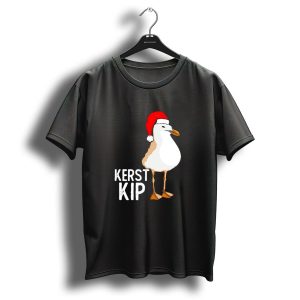 Kerst Kip Santa Hat Christmas Bird T Shirt