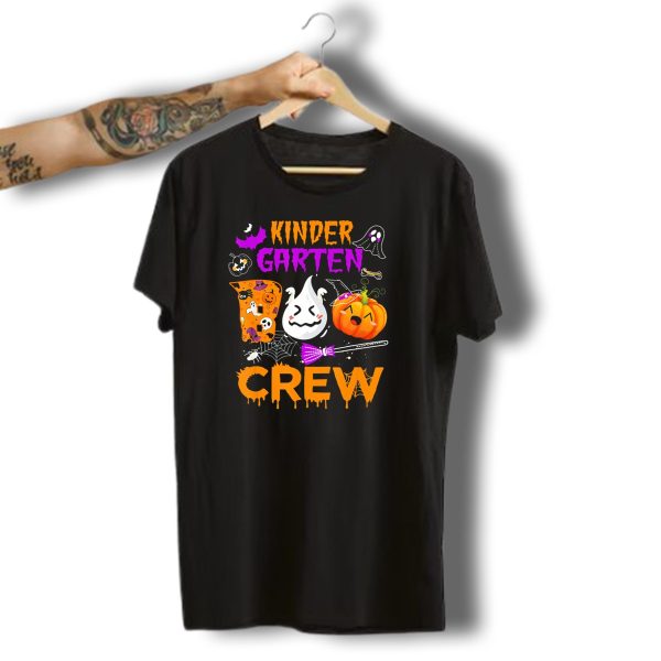 Kindergarten Boo Crew Halloween Ghost Pumpkin Fun T Shirt t shirt 1