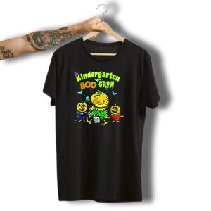 Kindergarten Boo Crew Halloween Trick Or Teach Pumpkin Gang T-Shirt
