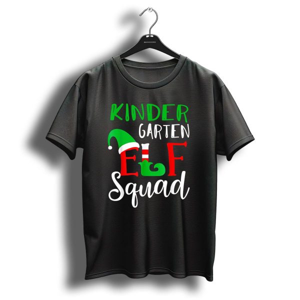 Kindergarten Elf Squad Christmas Teacher Festive Holiday T Shirt 1 t shirt 1