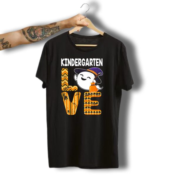Kindergarten Love Cute Boo Ghost Halloween T Shirt t shirt 1