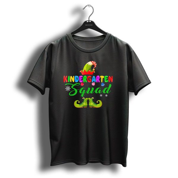 Kindergarten Squad Christmas Elf Hat And Shoes T Shirt 1 t shirt 1