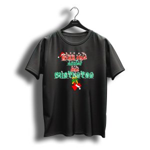 Kiss Me Under The Mistletoe Santa Hat Christmas T-Shirt