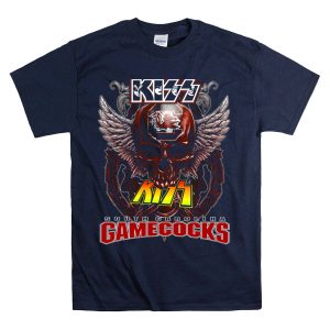 Kiss South Carolina Gamecocks Skull Wings T-Shirt