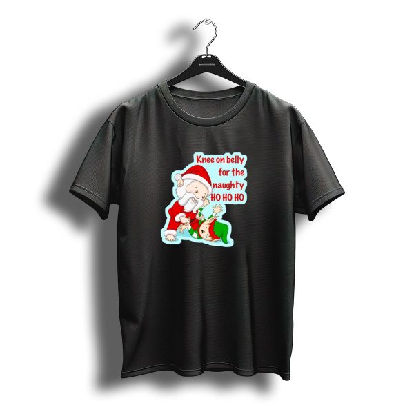 Knee On Belly For The Naughty Ho Ho Ho Santa Jiu Jitsu Christmas T Shirt t shirt 1