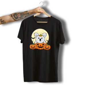 Koala Pumpkin Moon Bats Halloween Costume Cute Eas T-Shirt