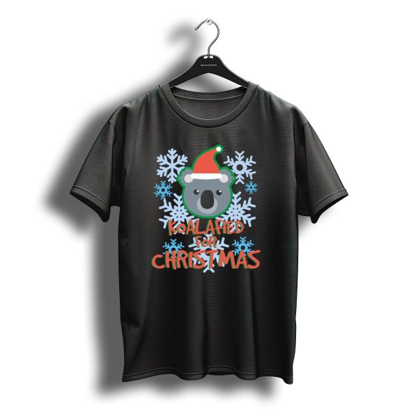 Koalafied For Christmas Snowflakes Santa Hat T Shirt t shirt 1