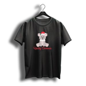 Koality Christmas Kola Koality Santa Hat Koala T-Shirt