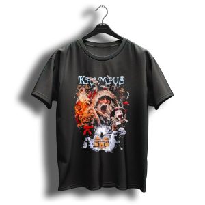 Krampus You Better Watch Out Holiday Horror Icons Christmas Monster Scene T Shirt 1