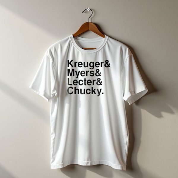Kreuger Myers Lecter Chucky Halloween Horror Icons T Shirt t shirt 1