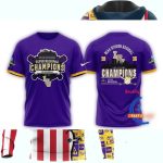 Lsu Tigers 2025 Ncaa Division Baseball Super Regionals Champions All-Over Print T-Shirt