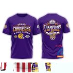 Lsu Tigers 2025 Ncaa Kinders Texas Bowl Champions All-Over Print T-Shirt