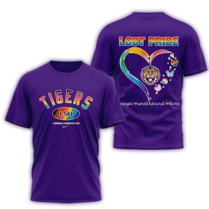 Lsu Tigers 2025 Ncaa National Coming Out Day Pride All-Over Print T-Shirt