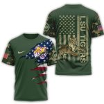 Lsu Tigers 2025 Ncaa Veteran All-Over Print T-Shirt