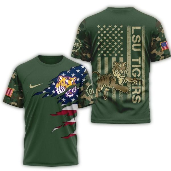 LSU Tigers 2025 NCAA Veteran Limited 3D Shirt 1