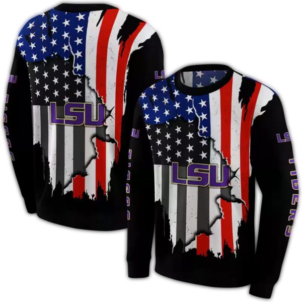 LSU Tigers American Pride AOP Sweatshirt 1